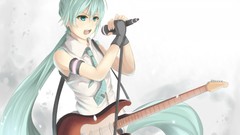 Guitars hatsune miku vocaloid