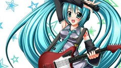Guitars hatsune miku vocaloid