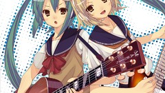Guitars hatsune miku vocaloid kagamine rin
