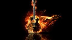 Guitars ipad burning