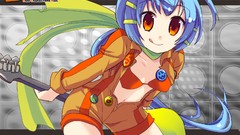 Guitars thigh highs bikini top