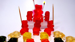 Gummy funny lollipop Bears