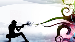 Gun vector shooting abstract