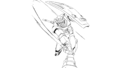 Gundam line art