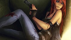 Guns Anime anime girls blue eyes artwork