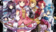 Guns Anime anime girls mahou shoujo madoka magica akemi homura 