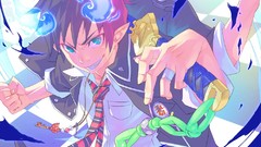 Guns Anime Brothers Swords ao no exorcist okumura rin redheads 