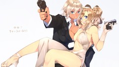 Guns Anime dress cleavage erect nipples xxiii