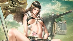 Guns Anime Flags military skulls tattoos plump artwork boobs 