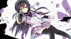 Guns anime girls mahou shoujo madoka magica akemi homura