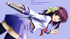 Guns Anime Manga anime girls school uniforms angel beats 