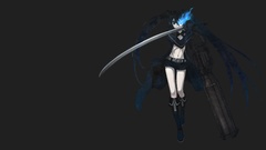 Guns Anime Swords jackets anime girls boots black rock shooter 