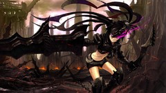 Guns Anime wasteland Swords anime girls black rock shooter 