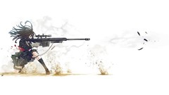 Guns Anime white background Manga