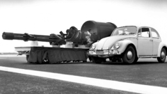 Guns Army cars military monochrome big