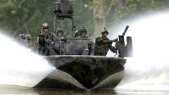 Guns Army military Boats