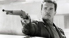 Guns arnold schwarzenegger greyscale Terminator 2: Judgement Day