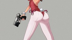 Guns ass Anime anime girls green eyes code geass redheads 