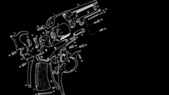 Guns black background