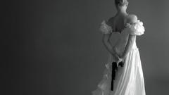 Guns brides grayscale monochrome