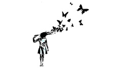 Guns Butterflies woman