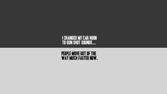 Guns cars Typography funny minimalistic