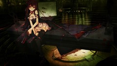 Guns chains anime girls shotguns