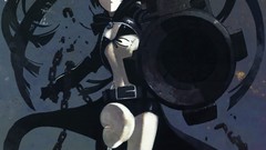 Guns chains black rock shooter black hair