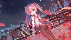 Guns cityscapes night Flowers