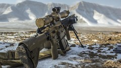 Guns deserts Heckler and Koch sniper rifles HK417