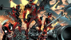 Guns family artwork Deadpool Wade Wilson