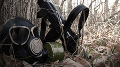 Guns forests gas masks