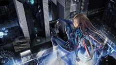 Guns futuristic cyborgs girls