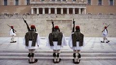 Guns Greece athens soldier historic Greek Parliament evzones
