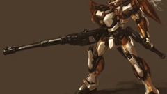 Guns mecha weapons standing