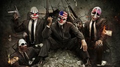 Guns Money Payday clowns artwork