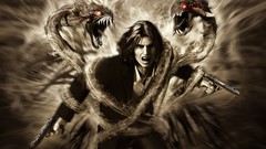 Guns Monsters snakes video games glowing eyes The Darkness