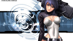 Guns Motoko Kusanagi purple