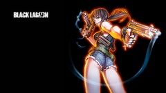 Guns pistols anime girls black lagoon Revy denim shorts