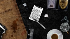 Guns police cafe office pens notes pistols desks case nokia 