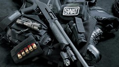 Guns police SWAT boots tactical light shotguns Counter 