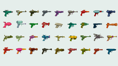 Guns Robots Ray etc. Pop anymore tasers