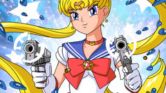 Guns sailor moon twintails