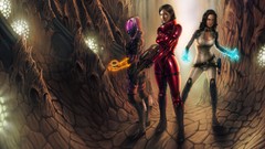 Guns science fiction mass effect commander shepard miranda 