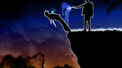 Guns silhouettes cliffs murder