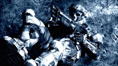 Guns skulls science fiction