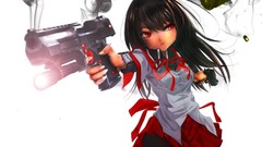 Guns smoke Manga mahou shoujo madoka magica akemi homura