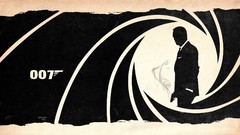 Guns smoke paper silhouettes james bond skyfall