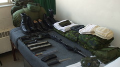 Guns soldier mine m4