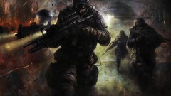 Guns soldiers artwork video games